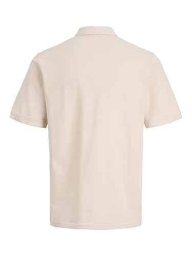 Detalle de JACK & JONES Jjebasic Polo SS Noos Moonbeam talla L: polo básico de manga corta para everyday look