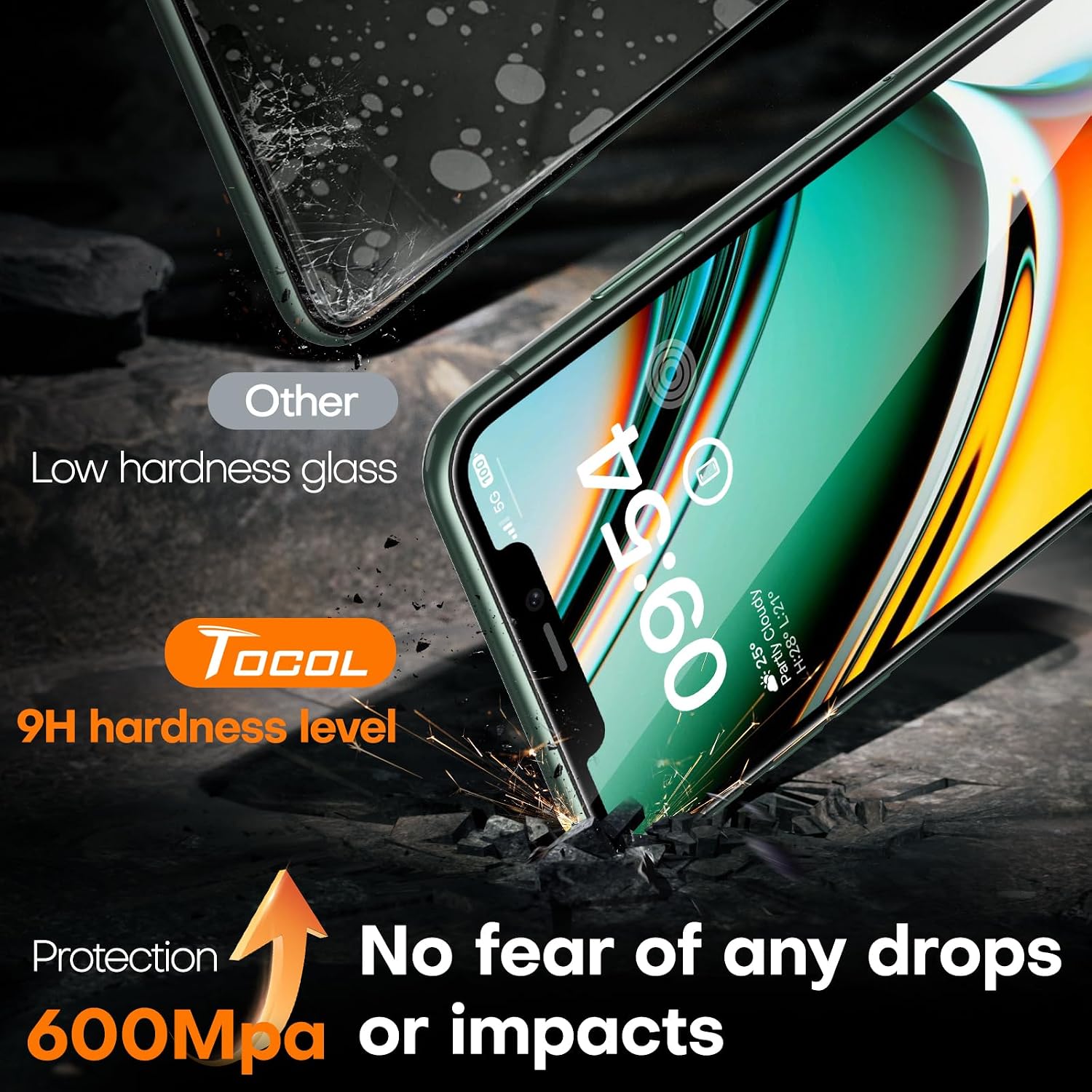 Thumbnail 5 de TOCOL iPhone 11 Pro Screen Protector 2-Pack