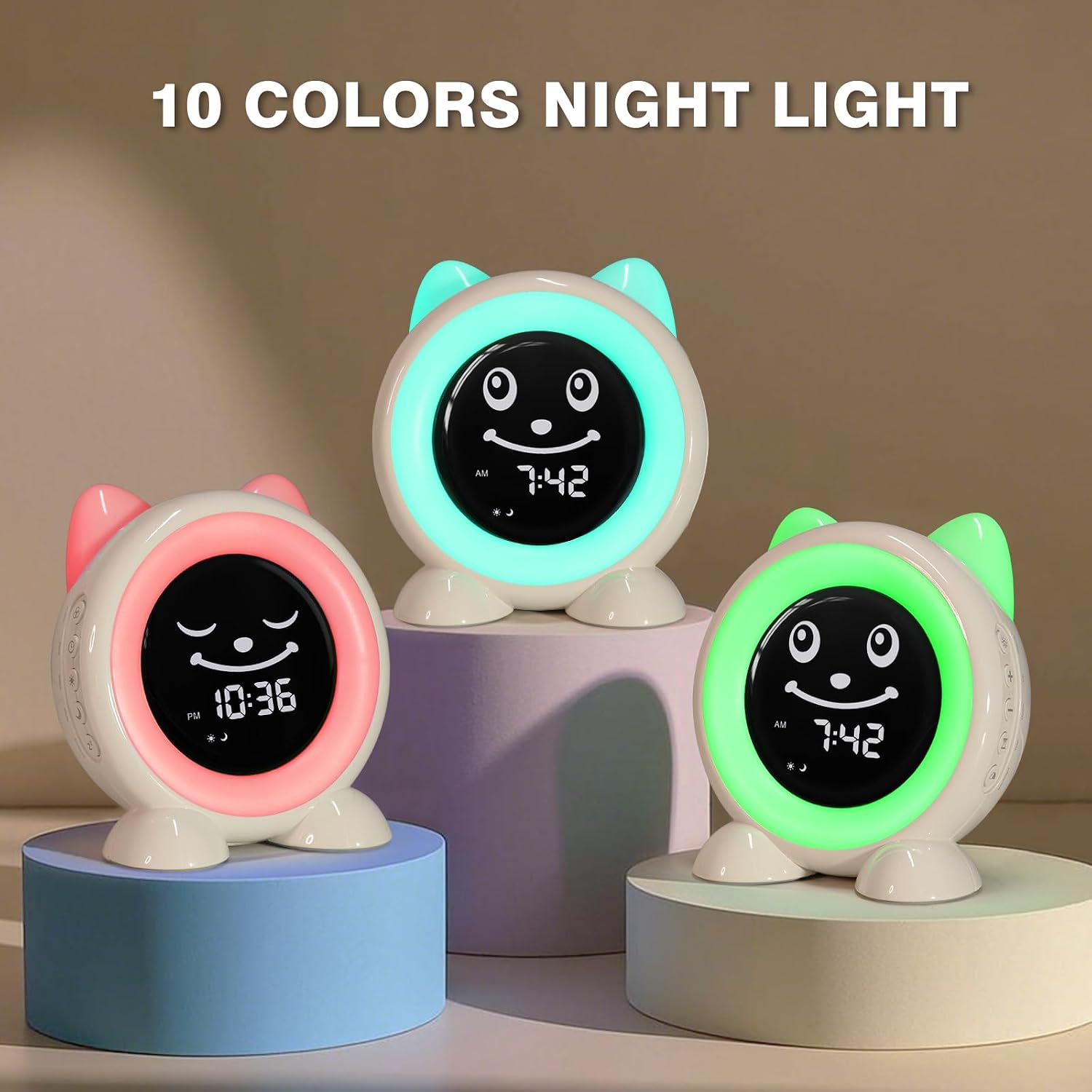 Detalle 2 de I·CODE Time to Wake Kids Alarm Clock