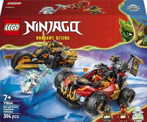 Thumbnail 7 de LEGO Ninjago Véhicules Combinables de Kai et Cole (71864) – Moto et buggy, 3 minifigurines