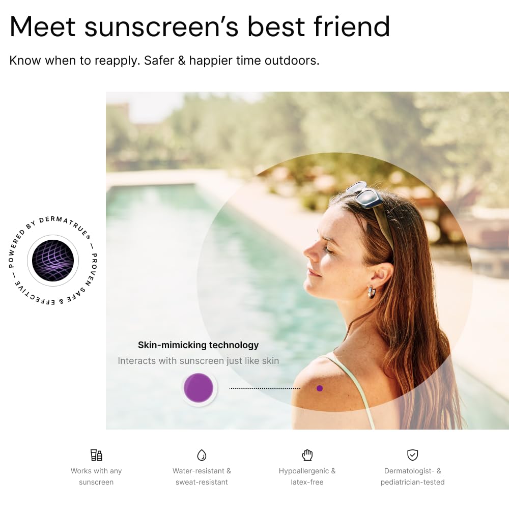 Thumbnail 6 de SpotMyUV UV Detection Stickers for Sunscreen with Dermatrue SPF Sensing Technology (16 Count)
