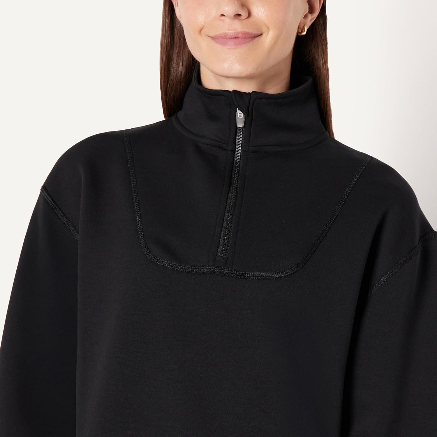 Thumbnail 3 de Amazon Essentials Women’s Active Sweat Oversized Half-Zip Pullover Jacket