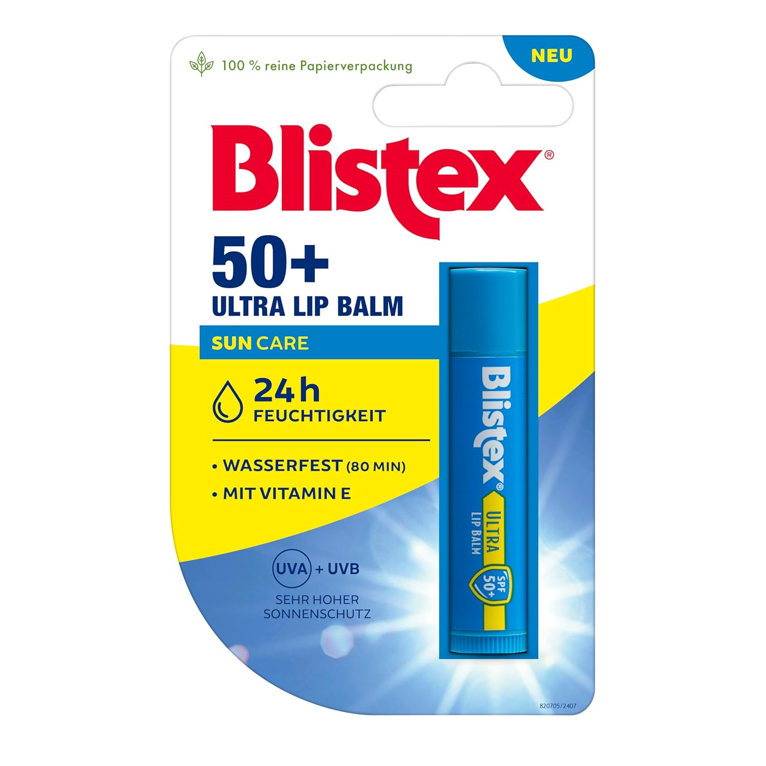 Detalle 1 de Blistex Sun Ultra Lip Balm Care 4,25 g – 2er Pack mit SPF50+