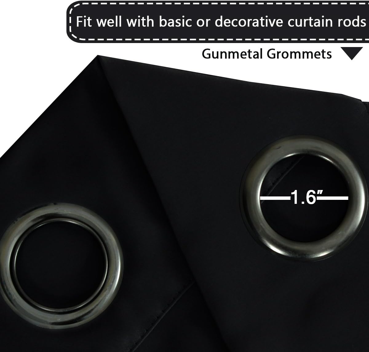 Detalle de H.VERSAILTEX Blackout Patio Curtain 100x108