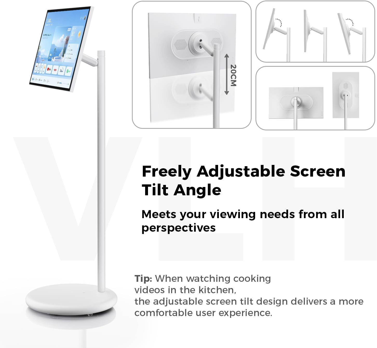 Thumbnail 3 de VLH 27" FHD Touch Screen Rolling TV: Portable Android TV with 13MP Camera and All‑Day Battery