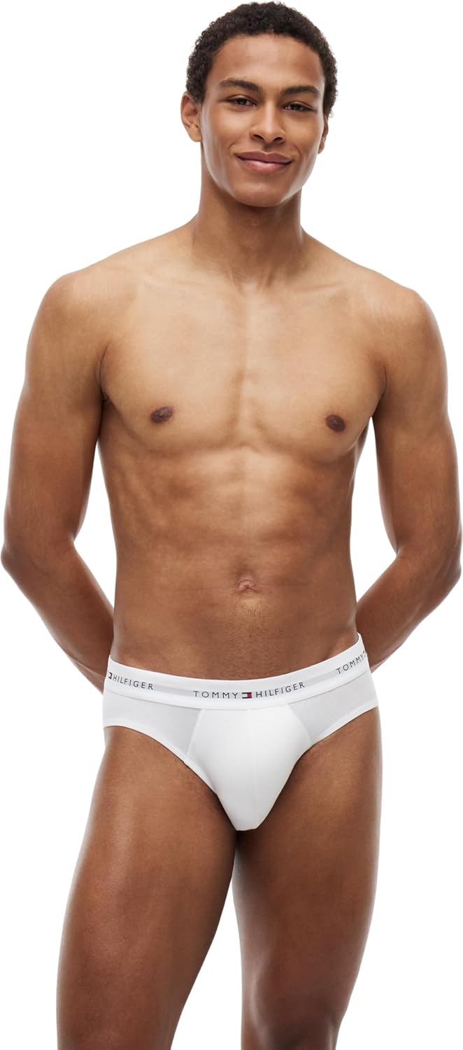 Thumbnail 5 de Tommy Hilfiger Herren 3er Pack Unterhosen Hip Briefs mit Logobund