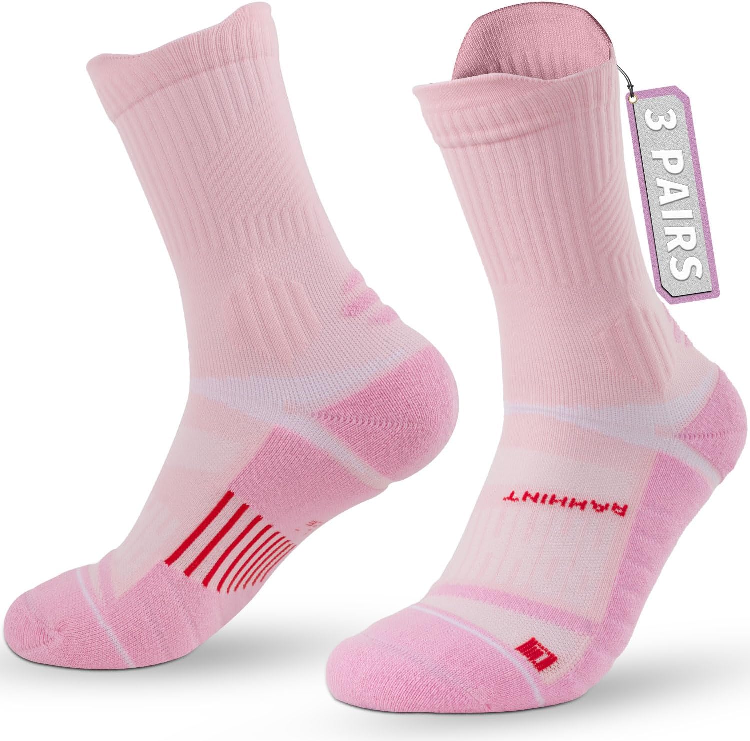 Thumbnail 6 de Rahhint Coolmax Chaussettes de Compression pour Femme – Anti-ampoules, Sans Couture, avec Languette - Lot de 3