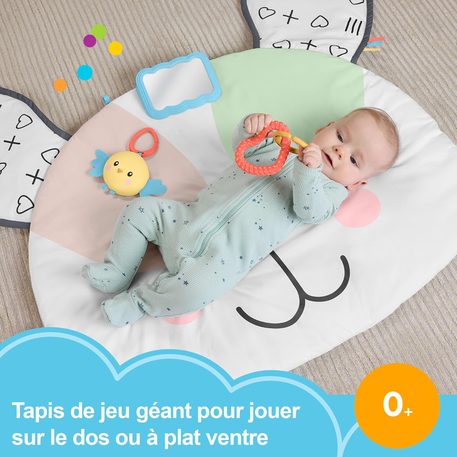 Thumbnail 1 de Fisher-Price Tapis de Jeu Géant Chiot pour bébé dès la naissance