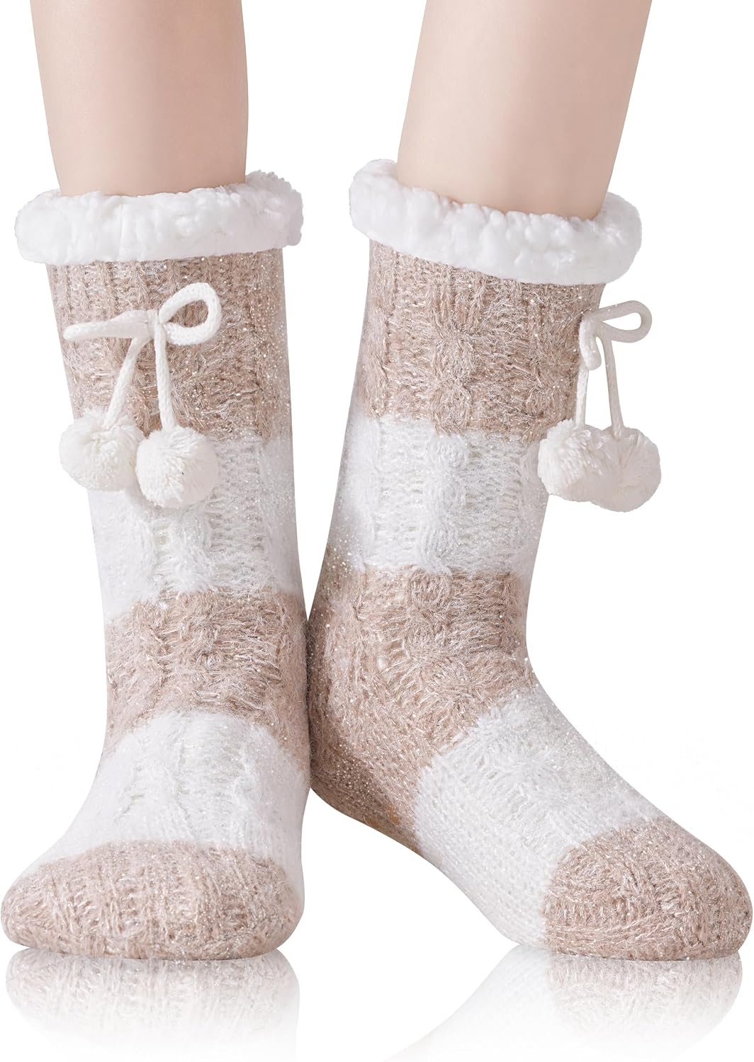 Detalle de WOTENCE Calze a Pantofola Donna antiscivolo 35-41