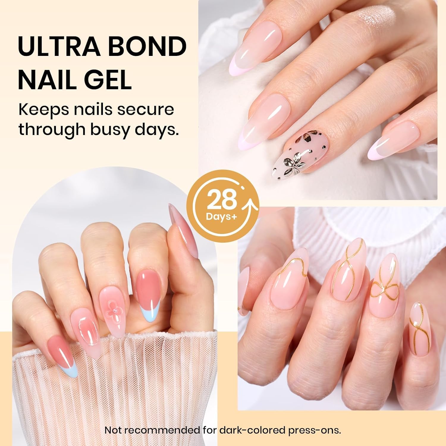 Detalle 2 de Beetles Solid Nail Glue Gel 15g ๐