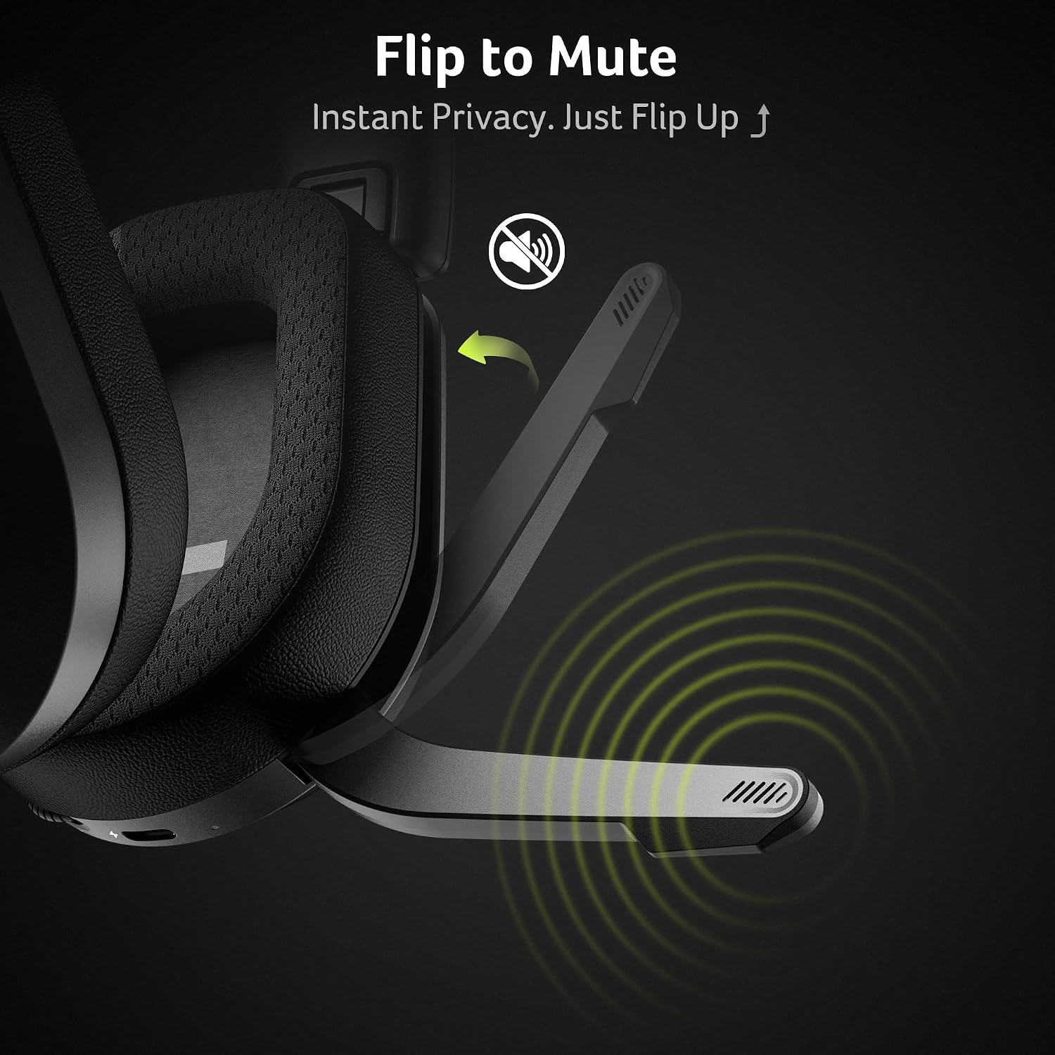 Thumbnail 6 de Acer Wireless Gaming Headset for PS5/PS4, PC & Mac — 2.4GHz + Bluetooth 6.0 with Flip-to-Mute Mic (White)