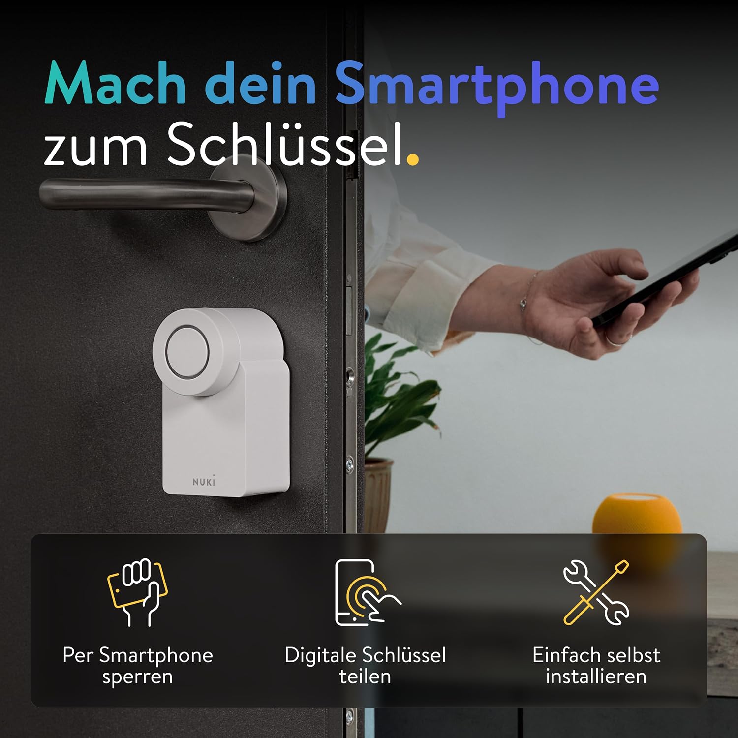 Detalle 2 de Nuki Smart Lock Go (2025) elektronisches Türschloss