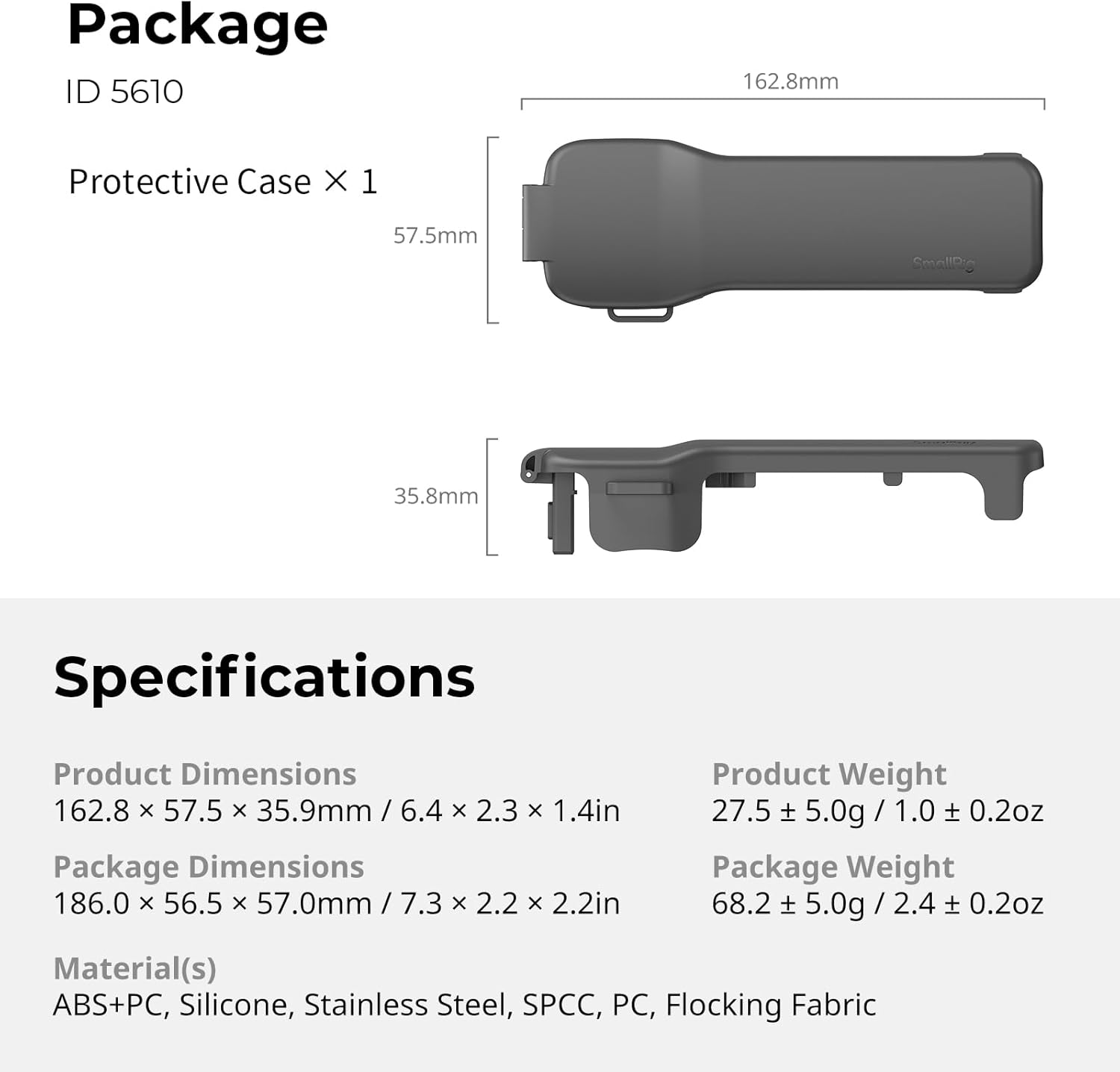 Thumbnail 6 de SmallRig Étui de protection rigide pour DJI Osmo Pocket 3 (5610) — rangement pour 2 filtres, 2 cartes TF et micro sans fil