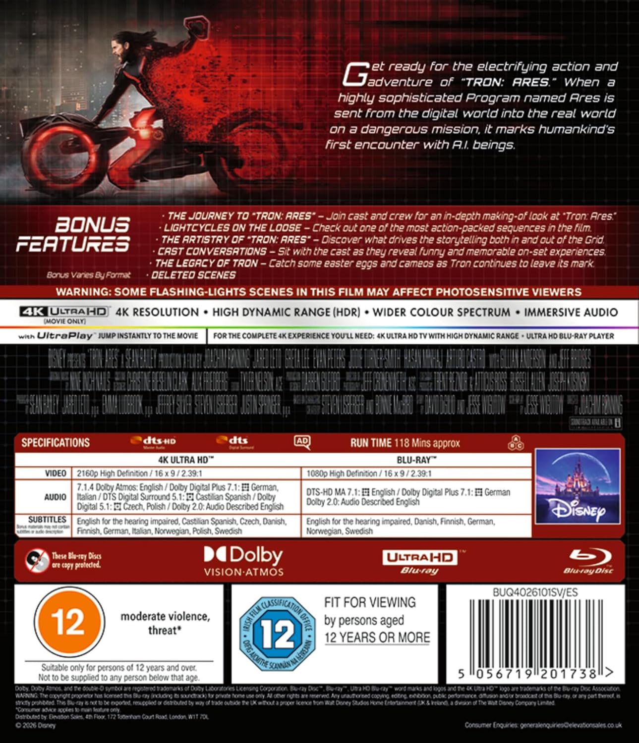 Thumbnail 5 de TRON ARES UHD BD – 4K UHD Blu-ray Disc by Elevation Sales Limited