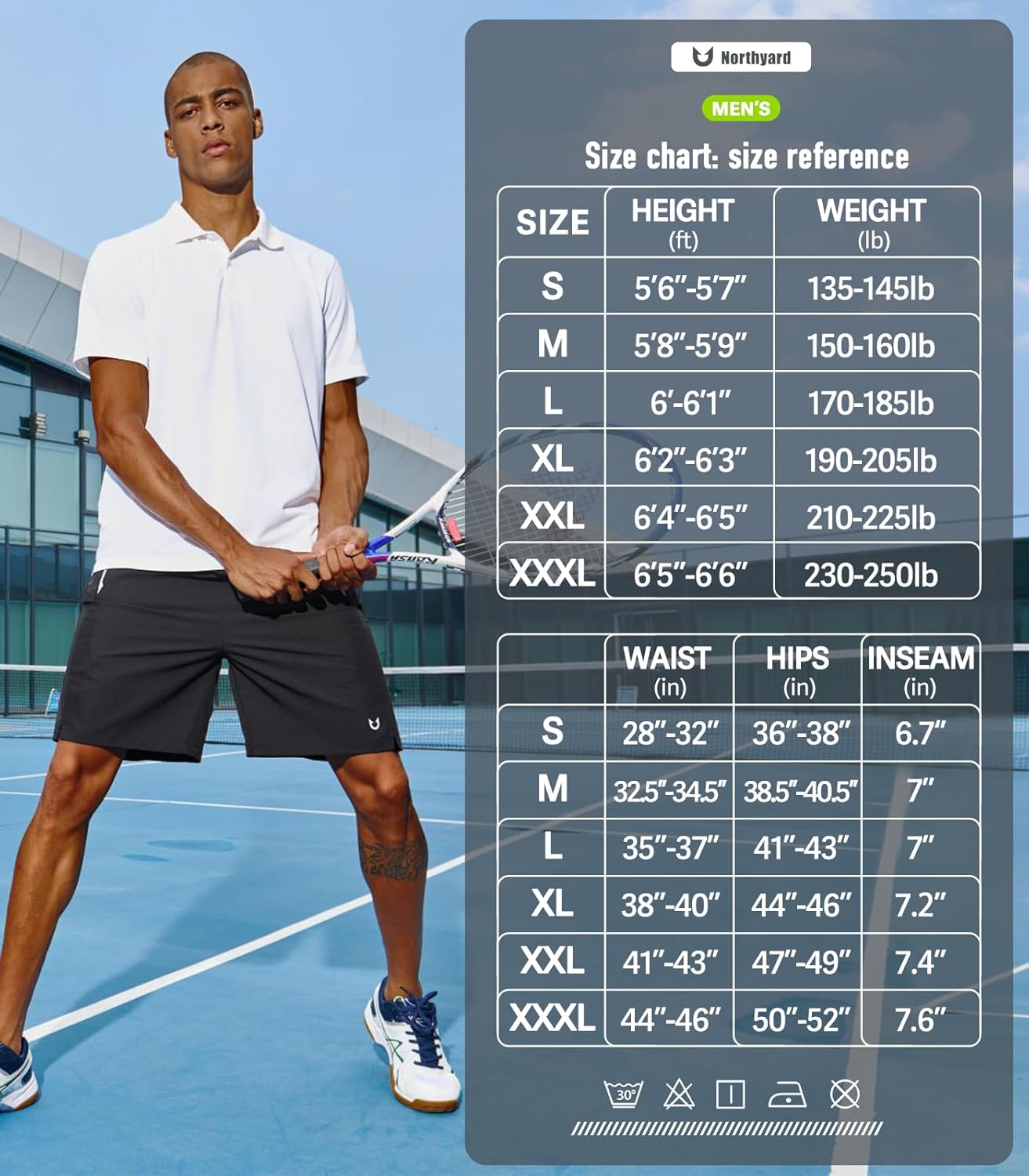 Detalle de NORTHYARD Men's Running Athletic Shorts (5"/7"/9" Inseams) – Lightweight, Quick-Dry Performance