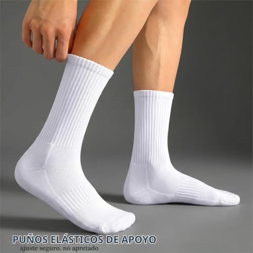 Detalle de Wamicu Calcetines Deporte Hombre 5 Pares: algodón peinado, acolchados y transpirables para running