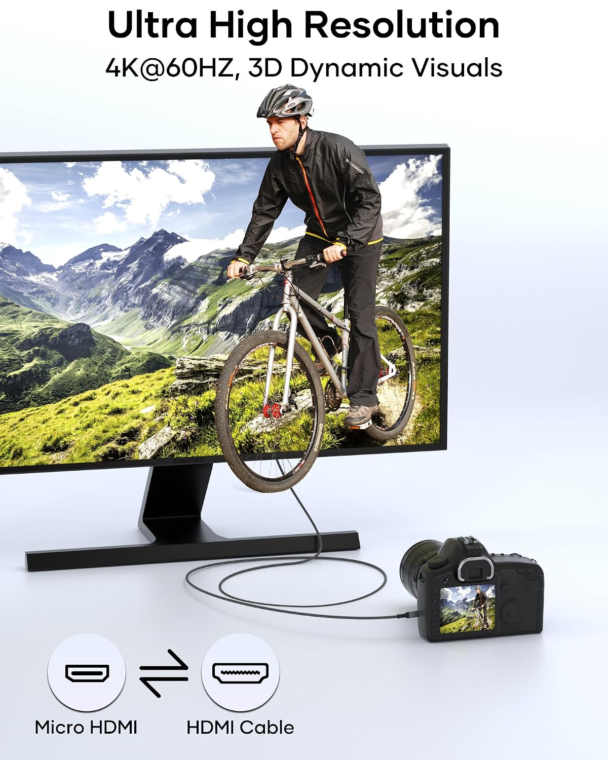 Thumbnail 2 de BRV Explorer Micro HDMI auf HDMI Kabel 2 m