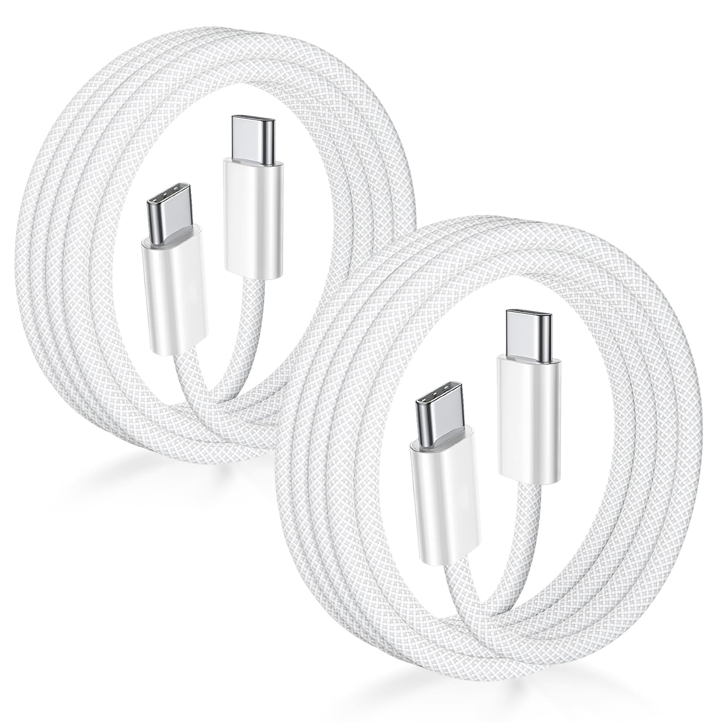 Detalle de Wenboow USB C to USB C Charger Cable – 2m, 2-Pack, 60W Fast Charging