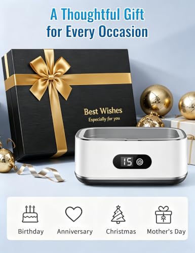 Thumbnail 7 de 650ml Ultrasonic Jewellery Cleaner by Olook (49000Hz) with 5 Timer Modes and Digital Display