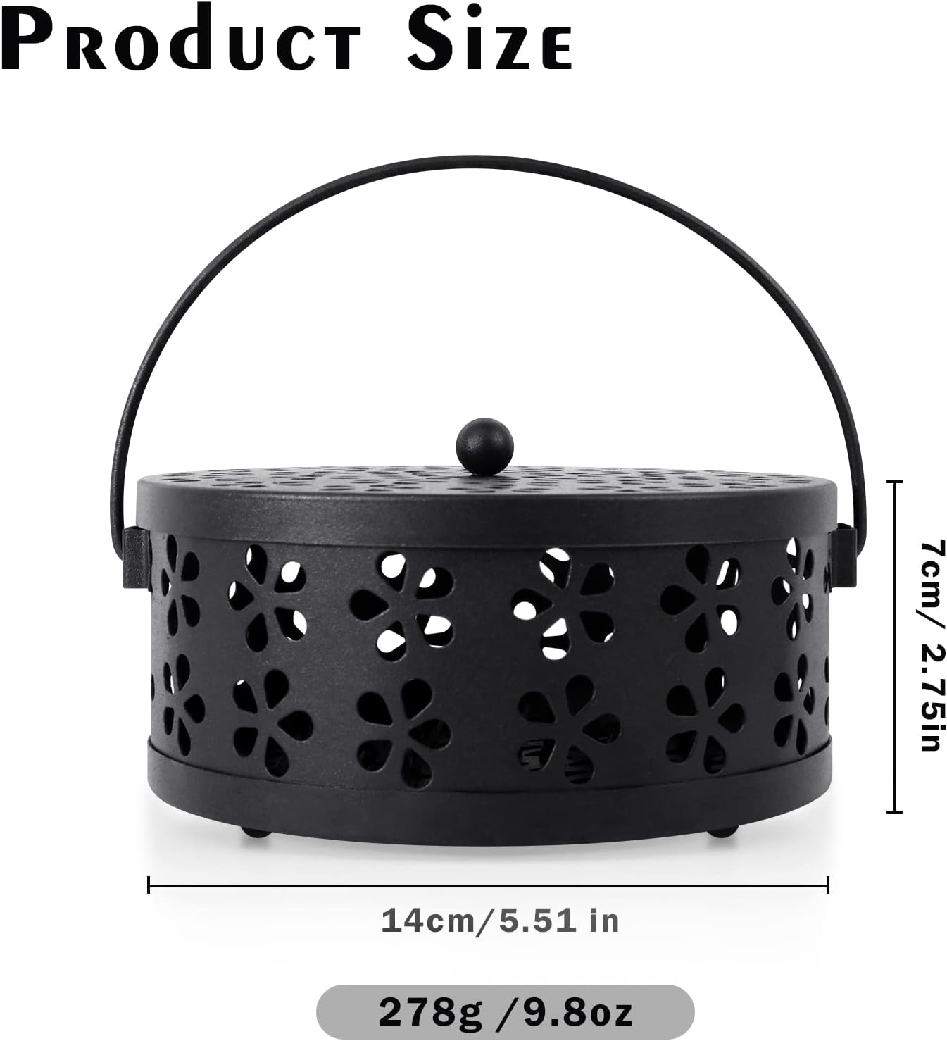 Detalle de SCENTORINI Coil Holder incense coil burner with lid (portable portable design)