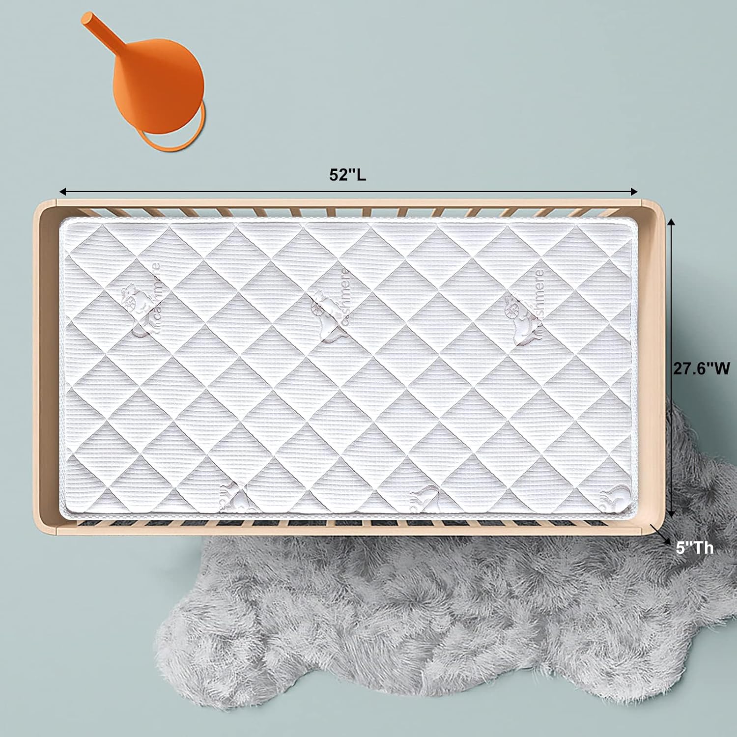 Detalle de Letmxiu Premium Crib Mattress 5"