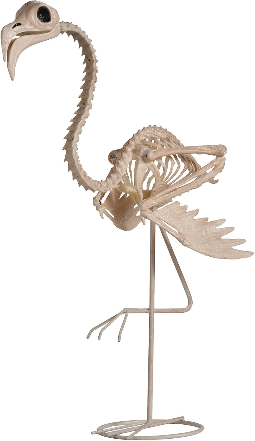 Detalle de JOYIN 16281 Flamingo Skeleton Halloween Decoration, 27.6-Inch Posable Plastic