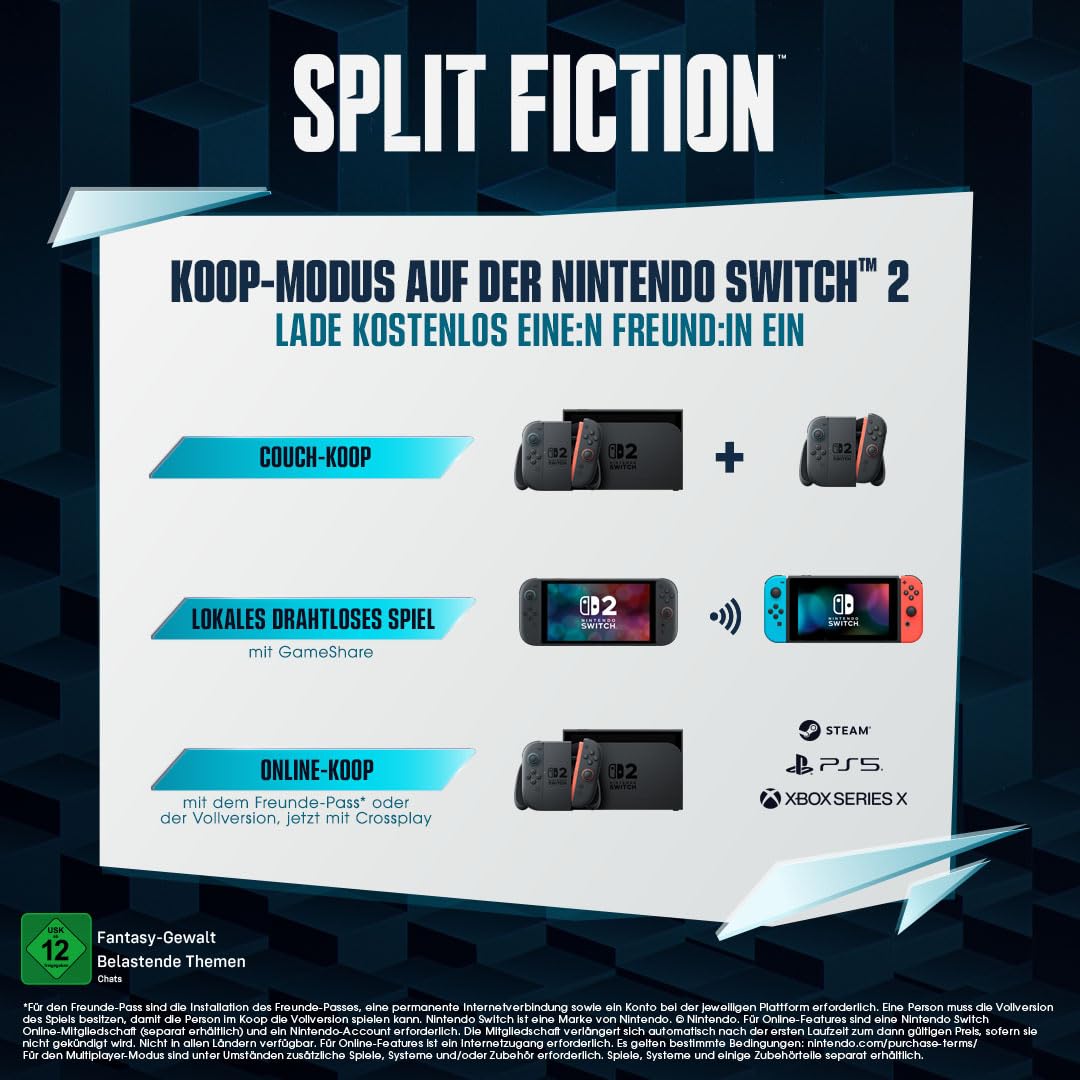 Detalle 2 de Split Fiction Switch 2 16‑stelliger Code