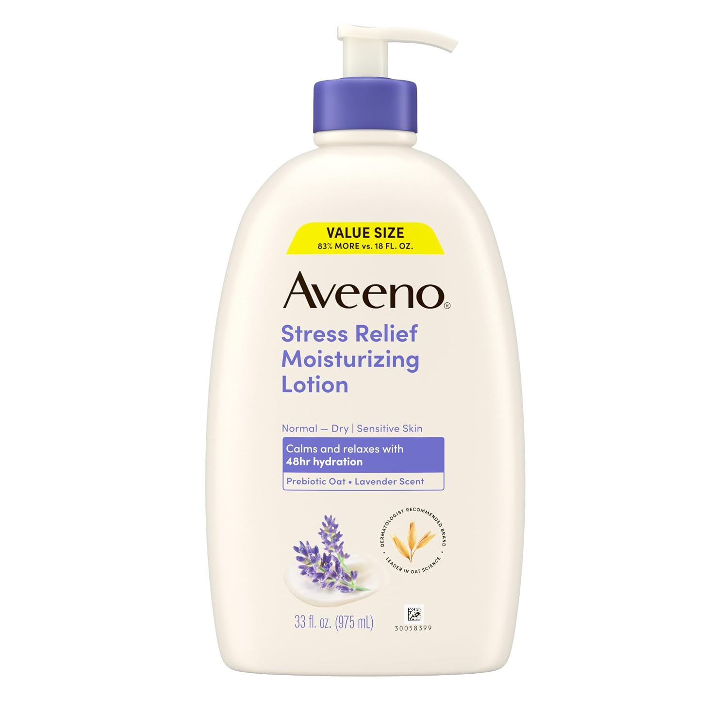 Detalle de Aveeno Stress Relief Moisturizing Body Lotion 33 Fl Oz