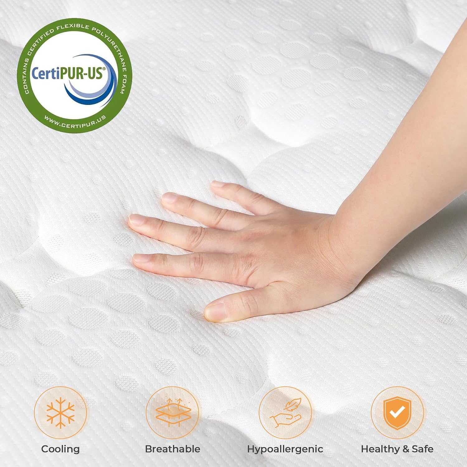 Detalle 1 de Vesgantti Small Single Hybrid Mattress 2FT6