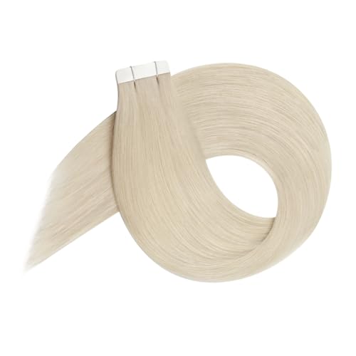 Thumbnail 7 de YoungSee Echthaar Extensions Tape Platinblond 35 cm