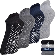 Detalle de unenow Unisex Non Slip Grip Socks with Cushion