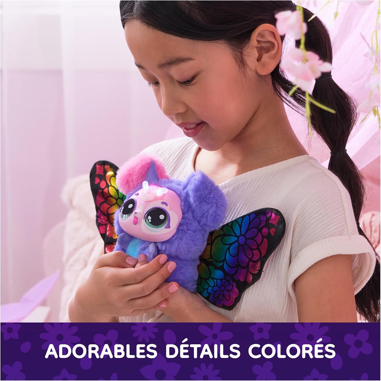 Thumbnail 6 de HATCHIMALS Bloomables Ma Fleur Magique PuppyFly : peluche interactif à transformation (100 sons & réactions)