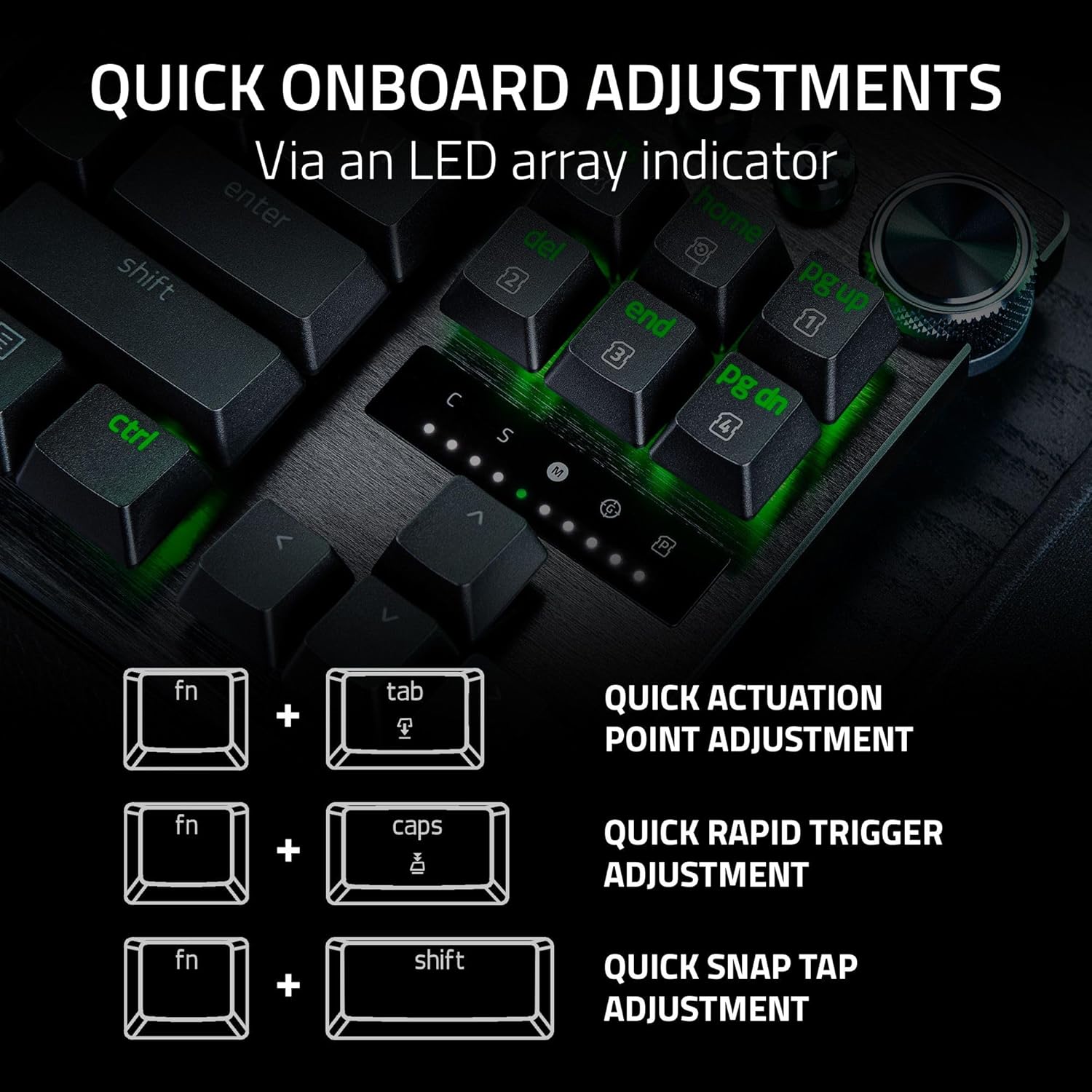 Thumbnail 6 de Razer Huntsman V3 Pro Tenkeyless (TKL) Analog Optical Gaming Keyboard – Snap Tap & Rapid Trigger, UK QWERTY, Black