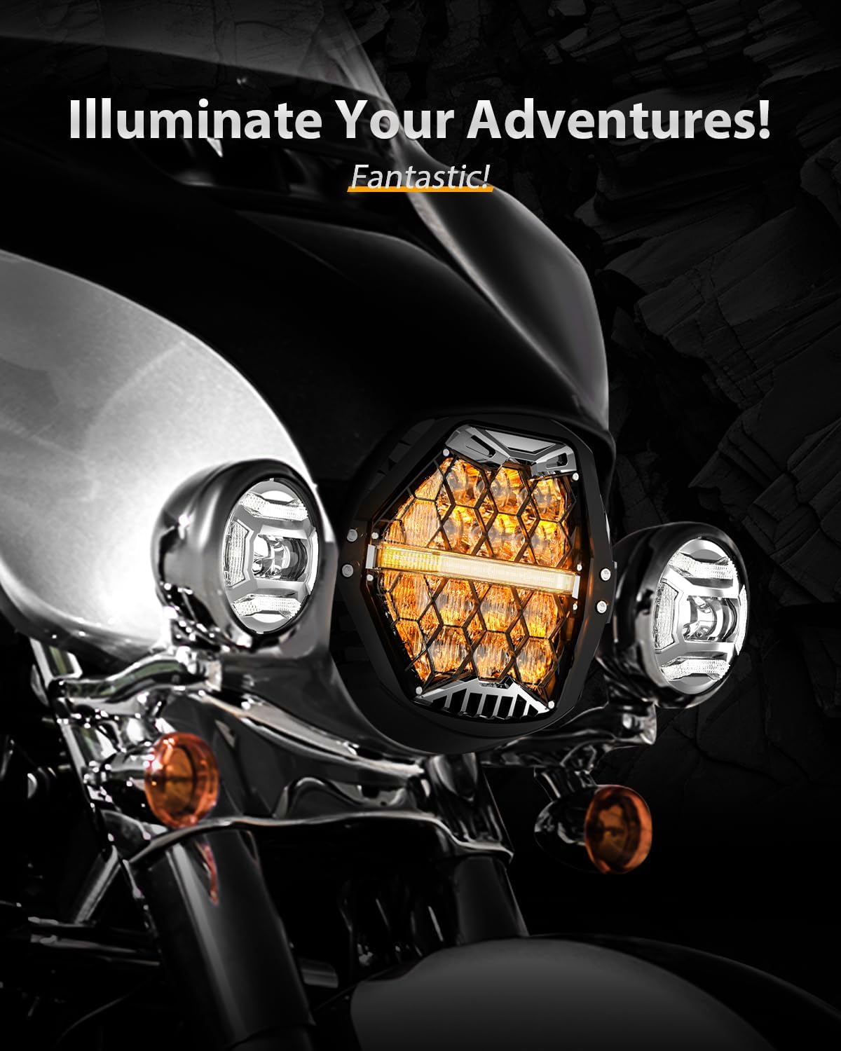 Thumbnail 6 de LX-LIGHT 7-inch motorcycle LED headlight