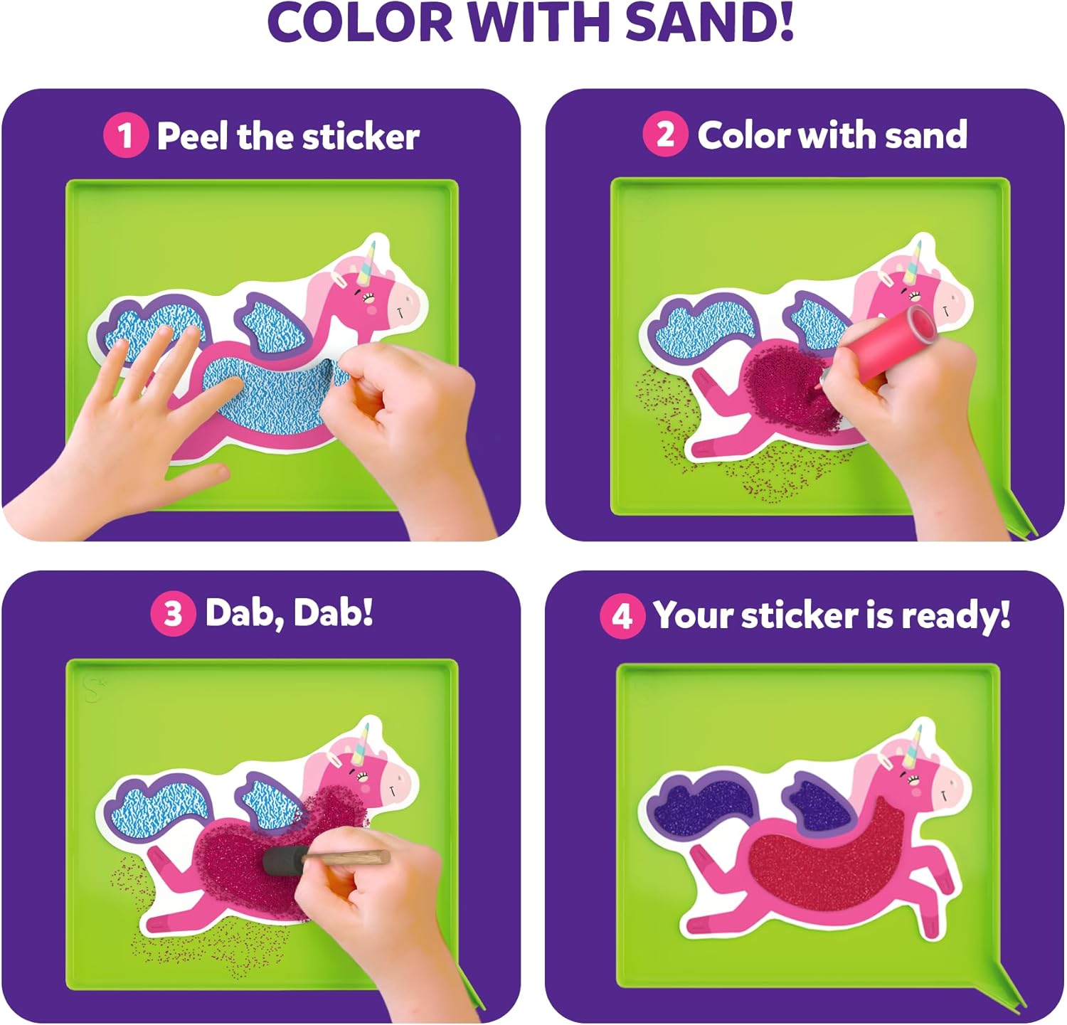 Thumbnail 3 de Skillmatics Sand Art Activity – Mess-Controlled Unicorn & Princess Craft Kit