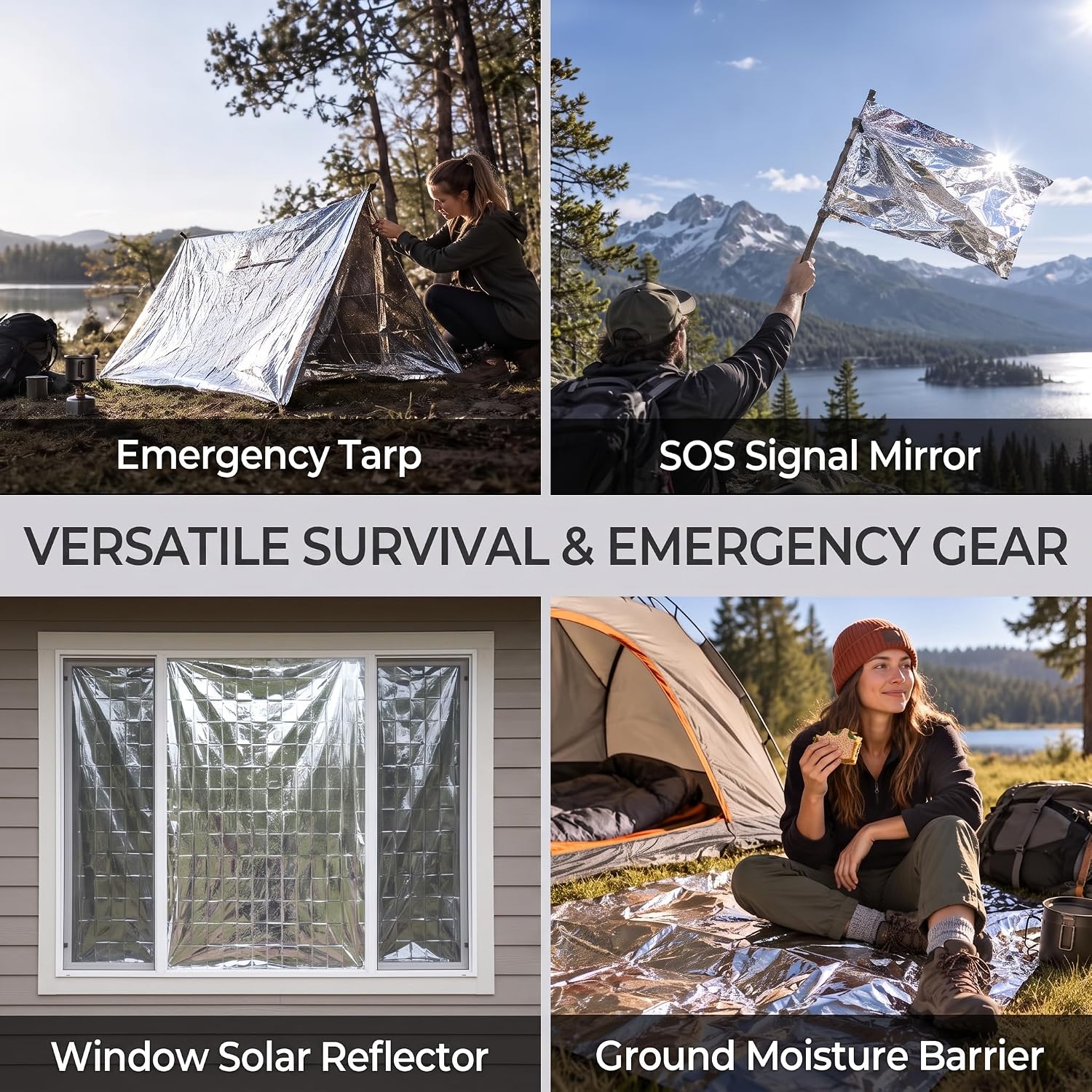 Thumbnail 5 de K Kingstar EM120 Emergency Blankets, 120-Pack, 213 × 132 cm