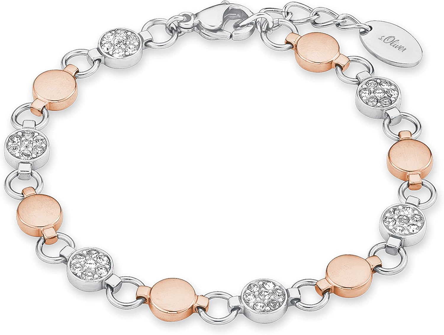Detalle de s.Oliver Armband 925 Silber Edelstahl 18+3 cm