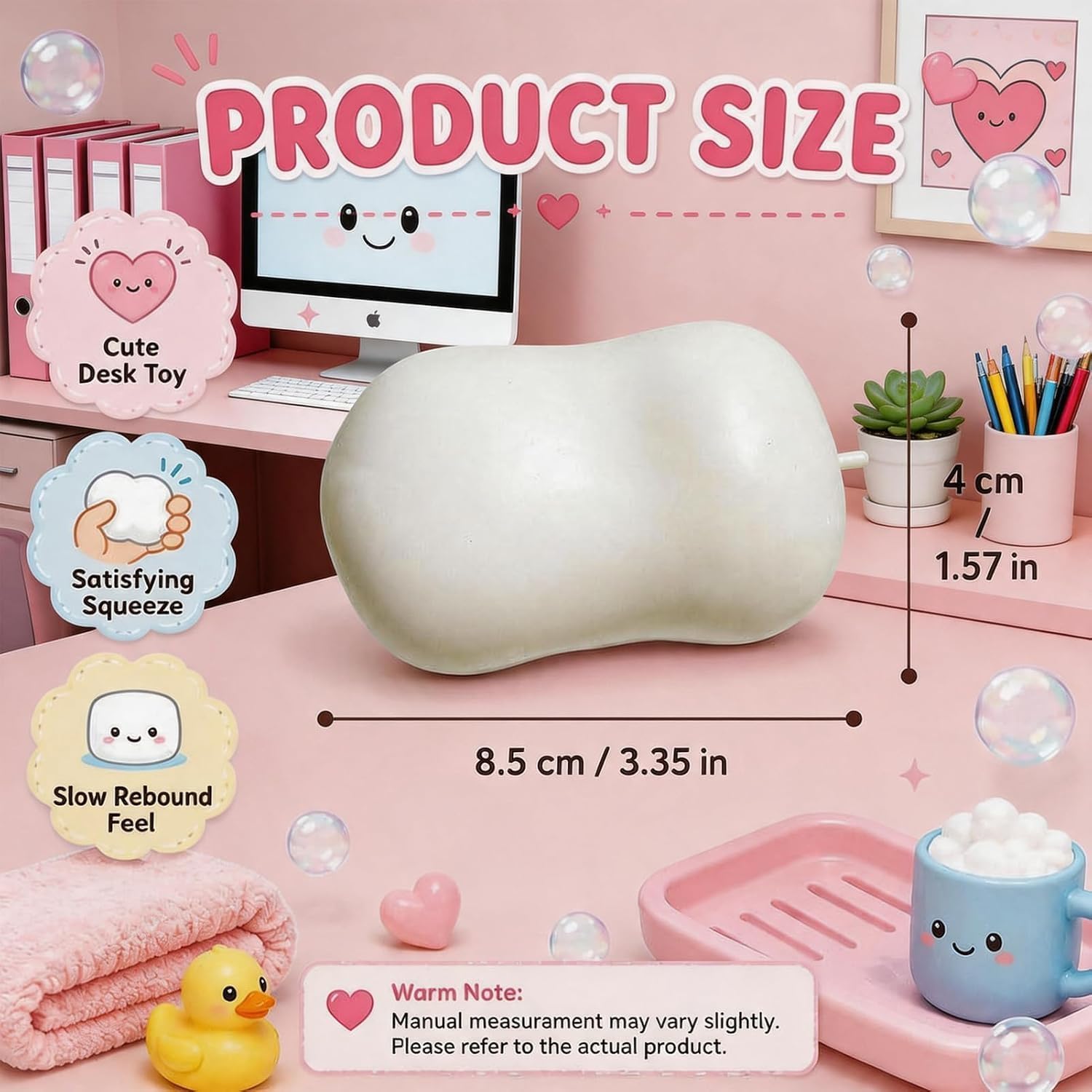 Detalle 2 de RBPRIDE Crunchy Squishy Set, Bead-Filled Silicone, 3-Piece