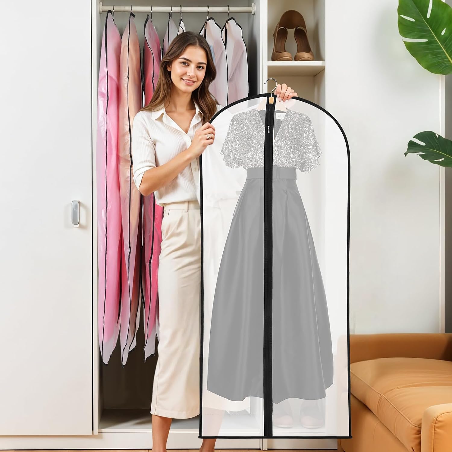 Thumbnail 3 de Dress Bags Covers Long 60x140 cm 6 Pack