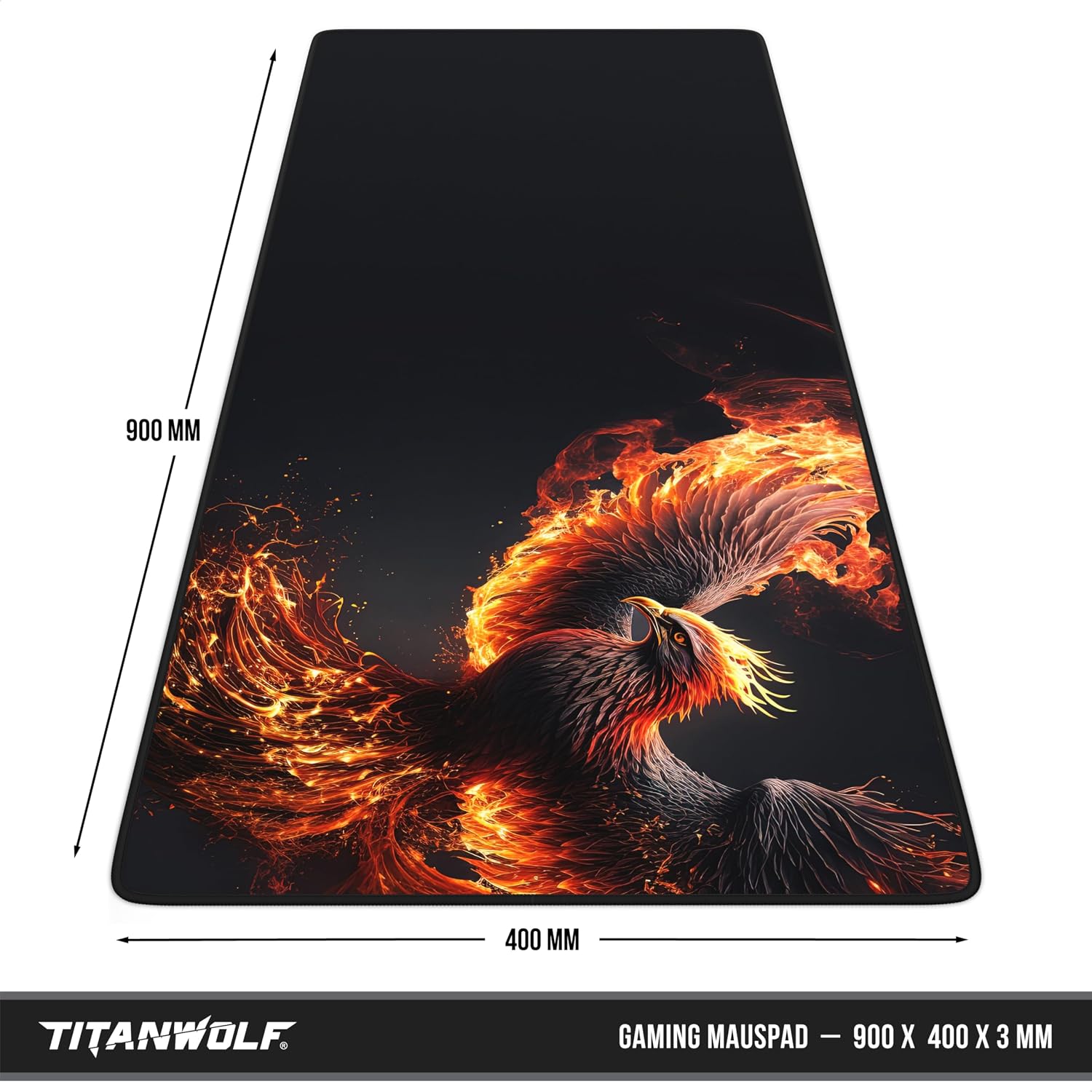 Detalle 2 de Titanwolf XXL Speed Gaming Mauspad 900x400