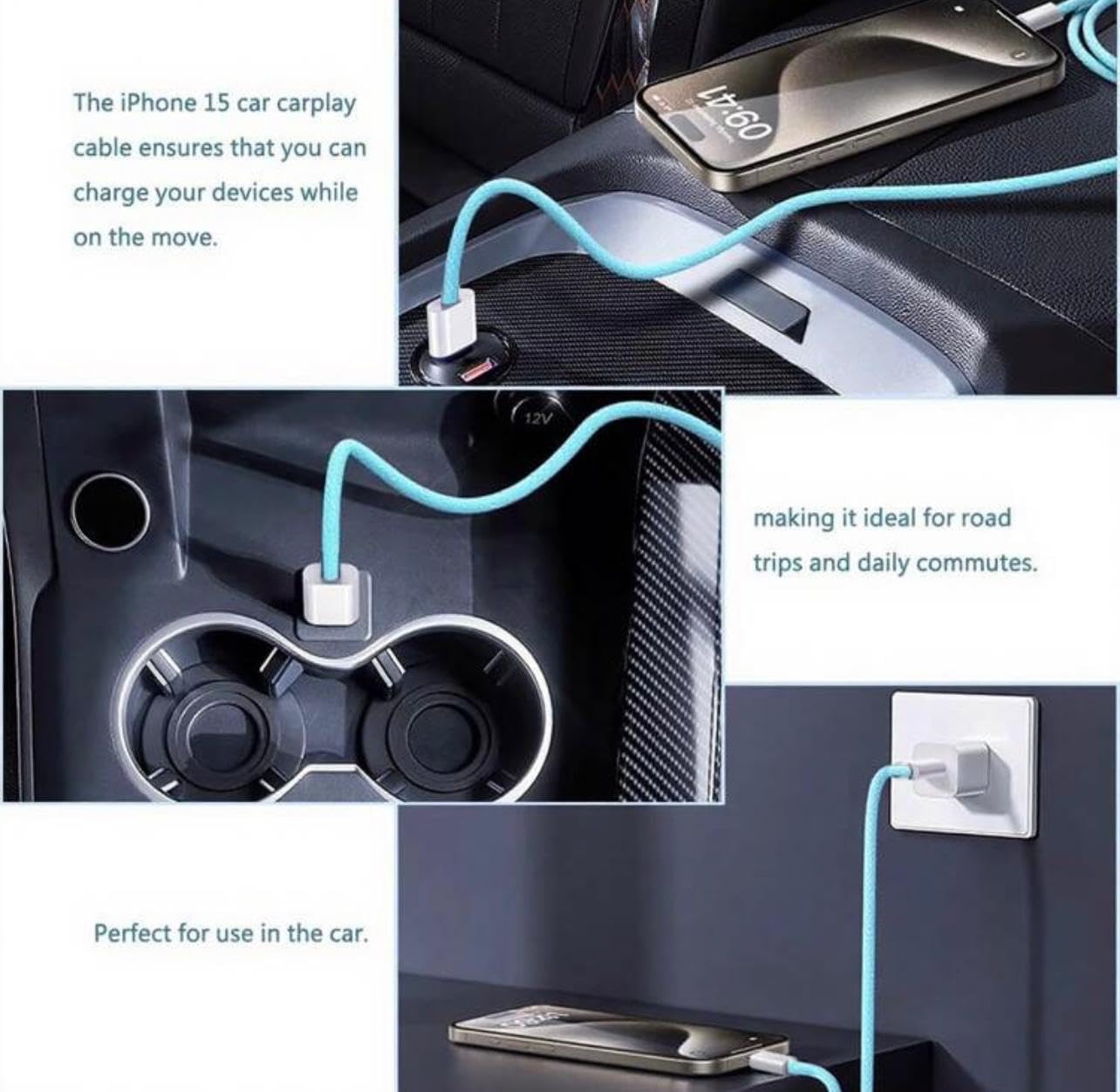 Thumbnail 6 de KK KENIK USB-C to USB-C Charger Cable (Nylon Braided) – Fast Charge up to 60W, 2m