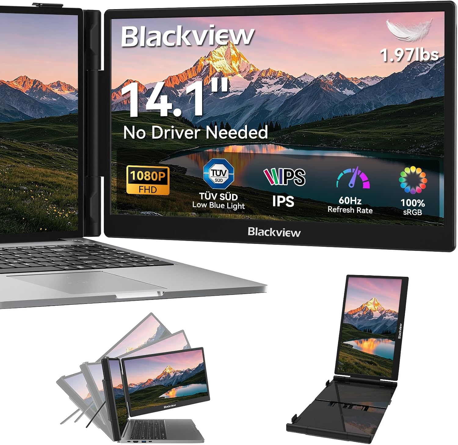 Detalle de Blackview Laptop Screen Extender 14.1-inch