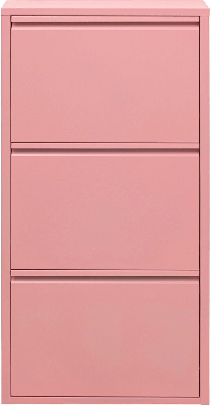 Detalle de Kare Design Scarpiera Caruso – 3 scomparti basculanti, Rosa, 103x50x15 cm