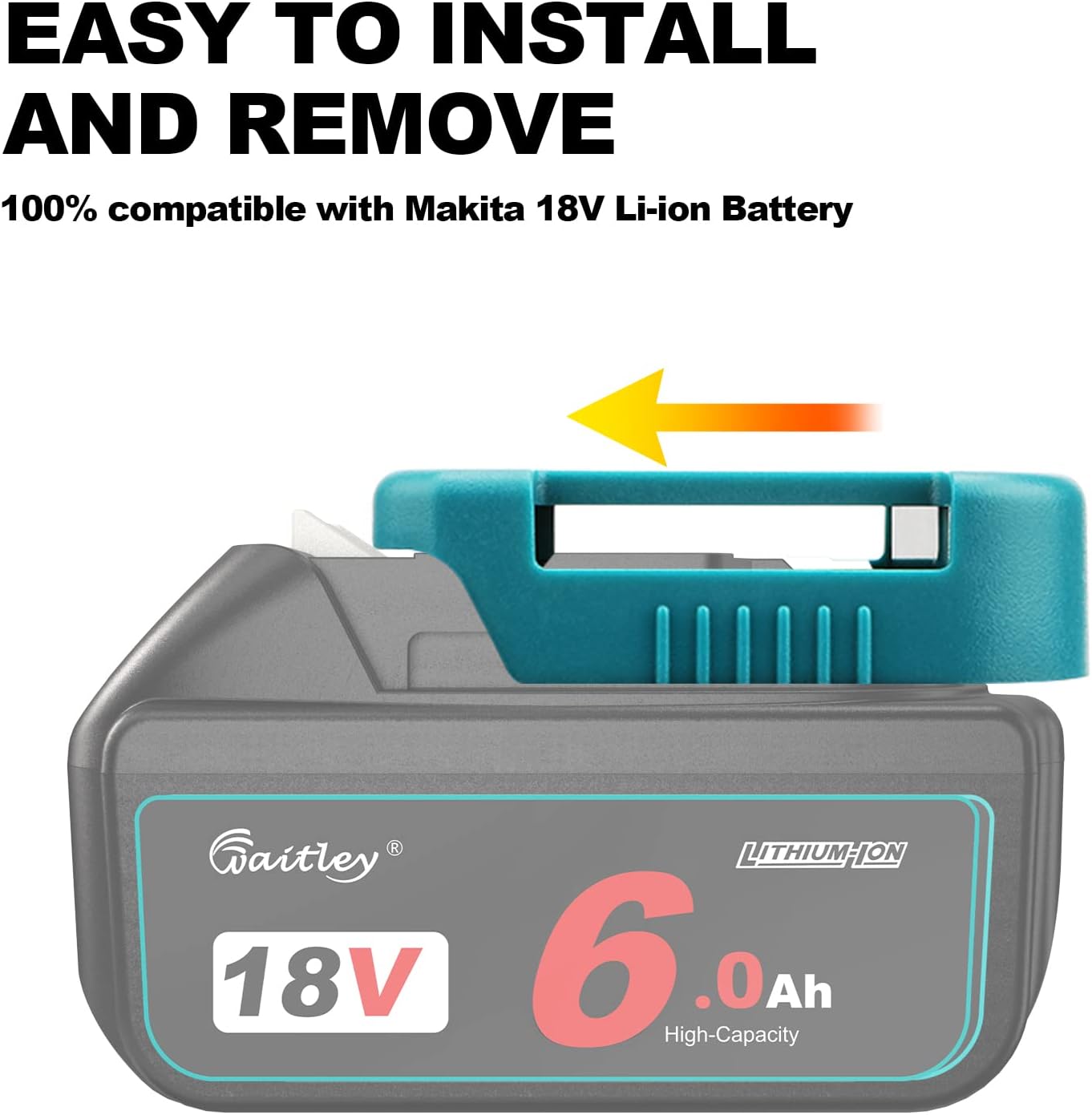 Thumbnail 1 de QUPERR Akkuhalter 6 Pack für Makita 18 V
