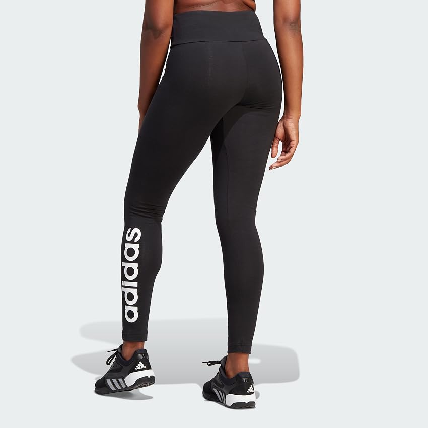 Thumbnail 6 de adidas Essentials Leggings Mujer Alta Negro/Blanco 🖤