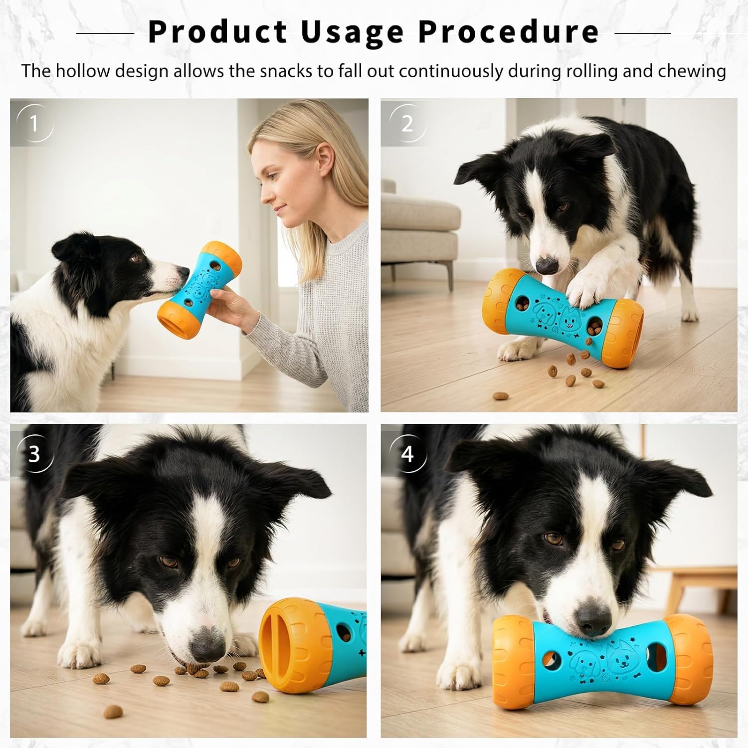 Detalle 2 de Blanlody Interactive Dog Toys: Brain Training Treat Dispenser for All Sizes