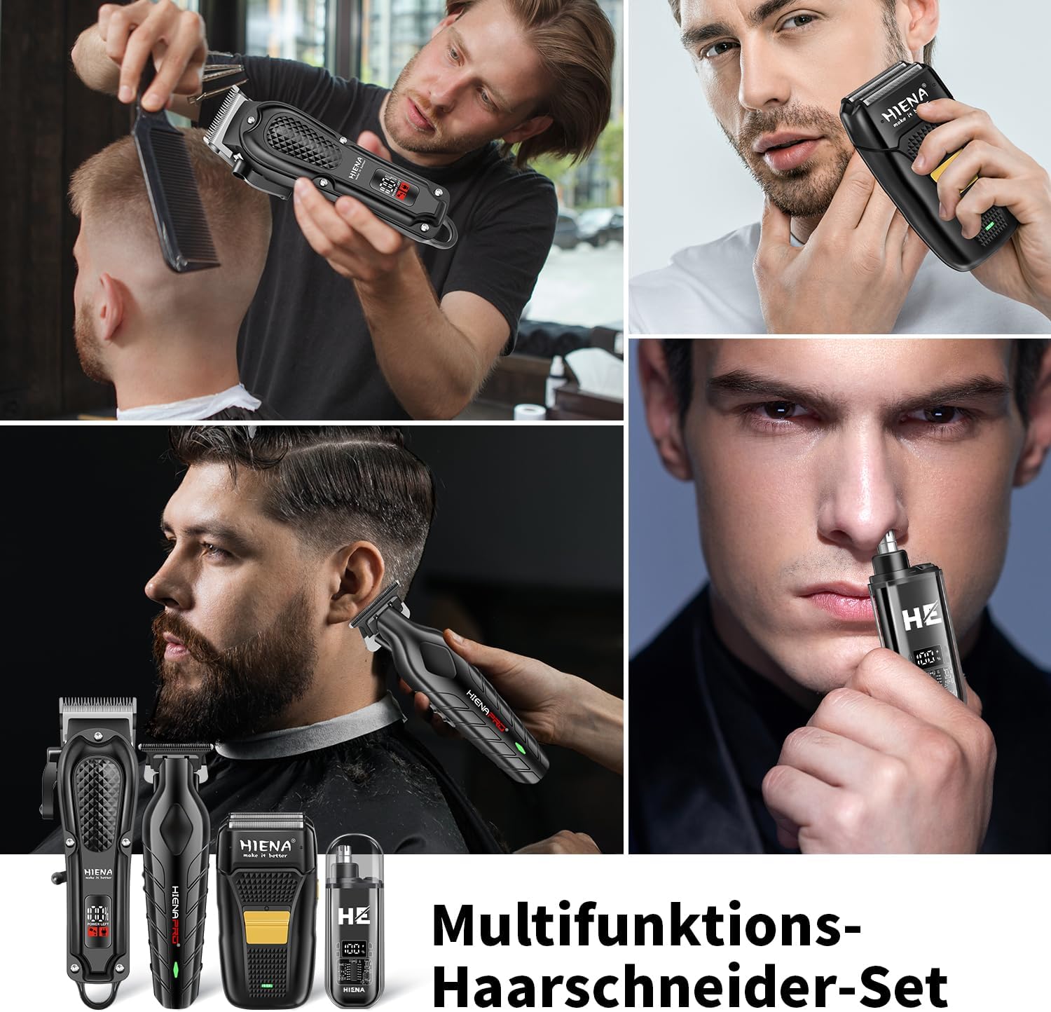 Thumbnail 6 de HIENA Professionelles Haarschneideset Trimmer