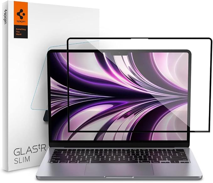 Detalle de Spigen Glas.tR Slim Protector Pantalla para MacBook Air 13"