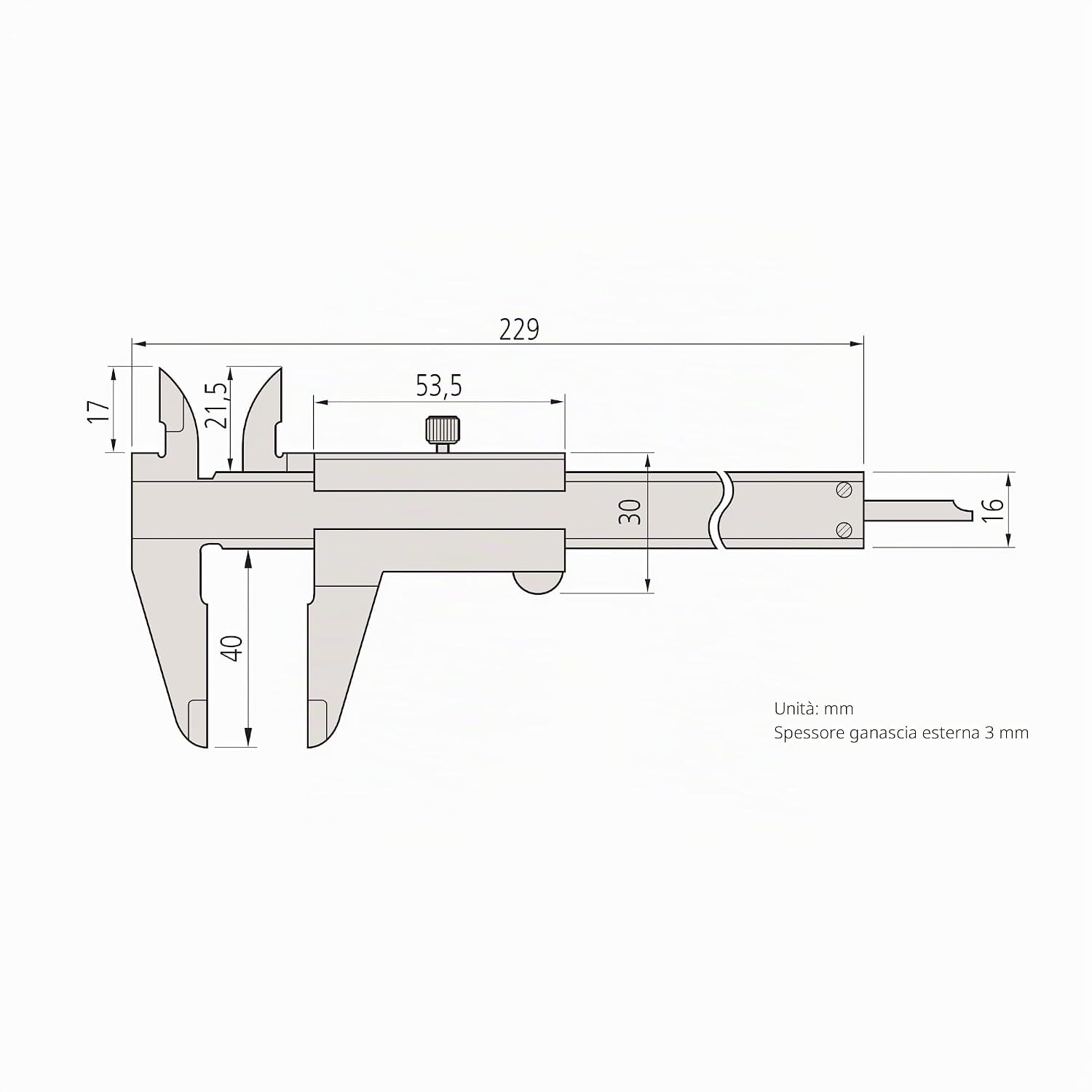 Thumbnail 3 de Mitutoyo 530-104 Calibro a nonio N6" 0-150 mm / 0-6 in, lettura meccanica, in acciaio inox, robusto