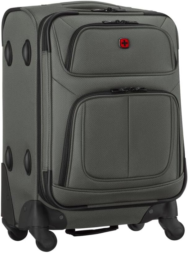 Detalle de WENGER Sion Trolley in Tessuto Espandibile: versatilità svizzera per viaggi ortevoli